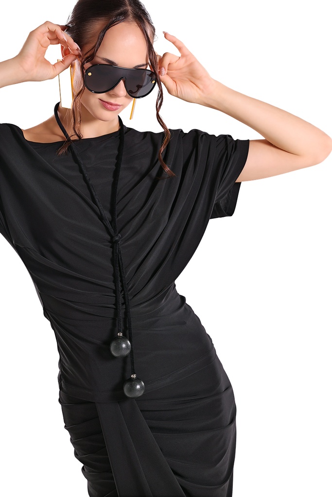 Damenshirt mit Falten "SARA"