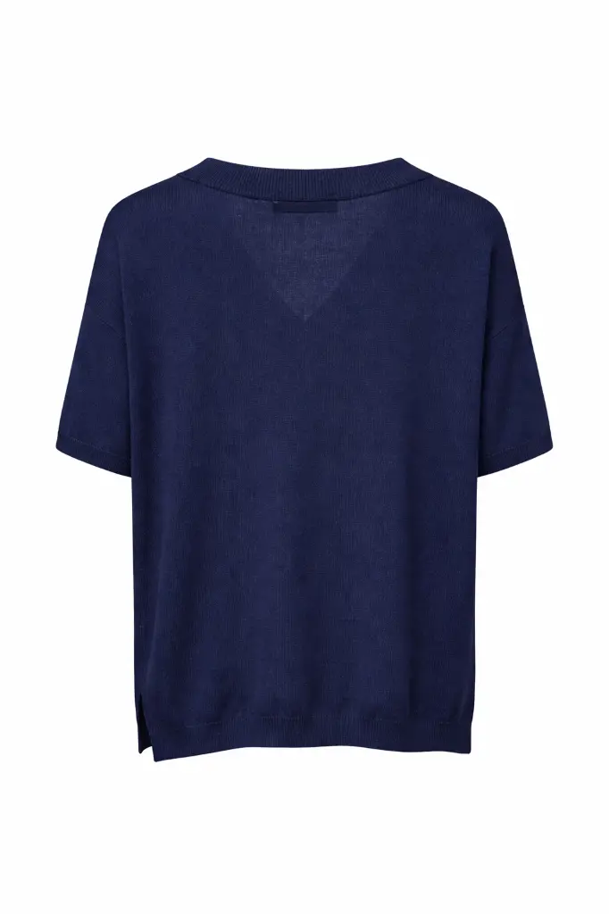 Strickpulli V-Ausschnitt blau-Ghost-Back.webp