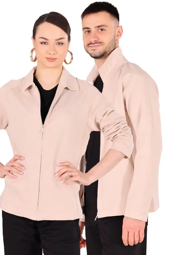 Trainingsjacke ZIP sand