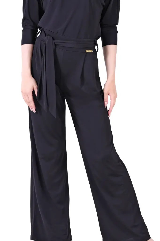 Ladies dance trouser wide "SOPHIE" black