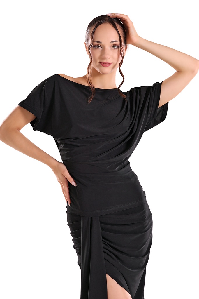 Ladies dance shirt "SARA" black