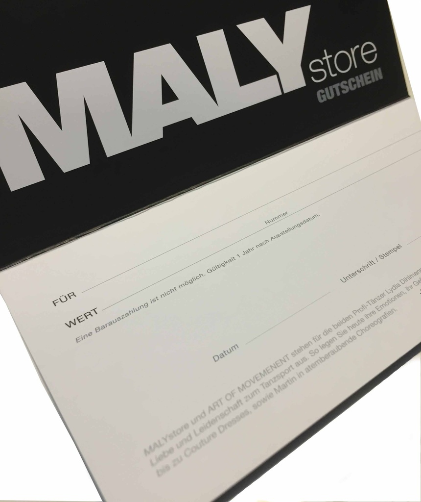 MALY-Geschenkgutschein
