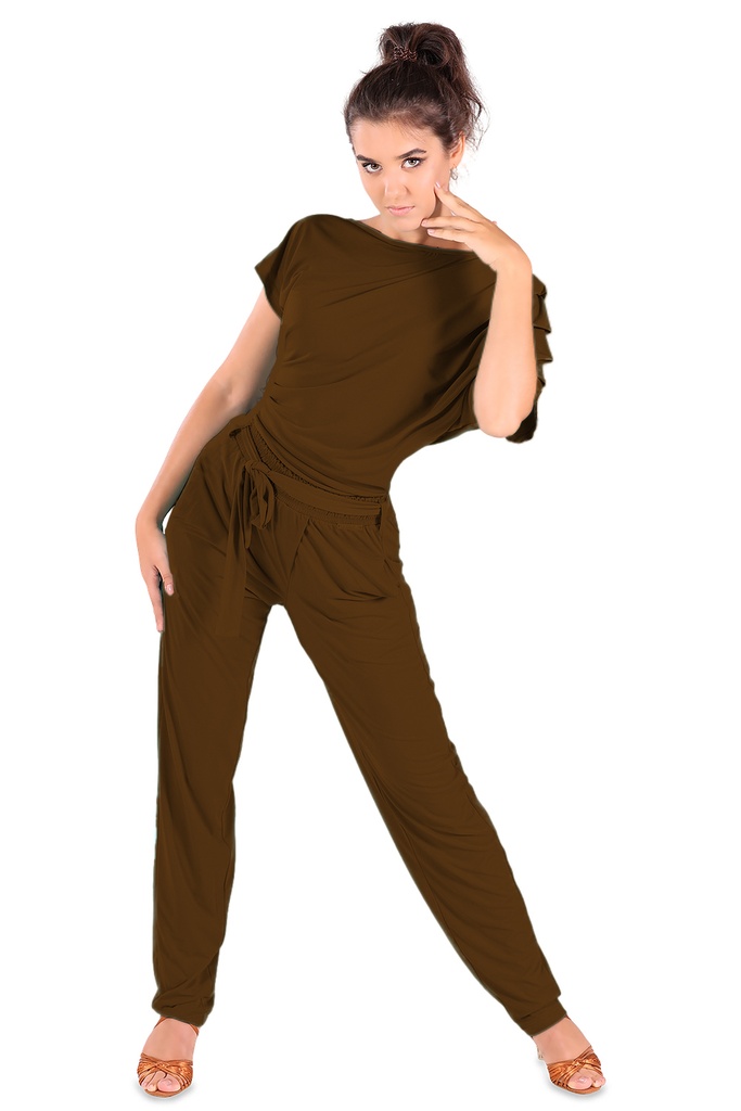 Damen Tanzhose "DARIA" tabacco