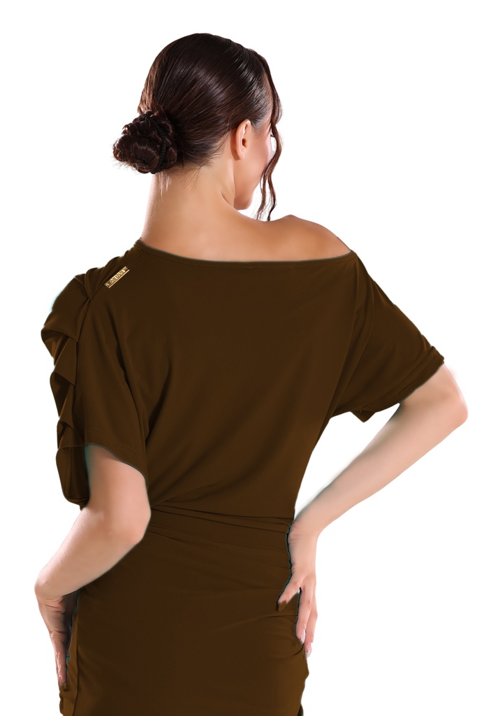Damen Tanzshirt "SARA" tabacco