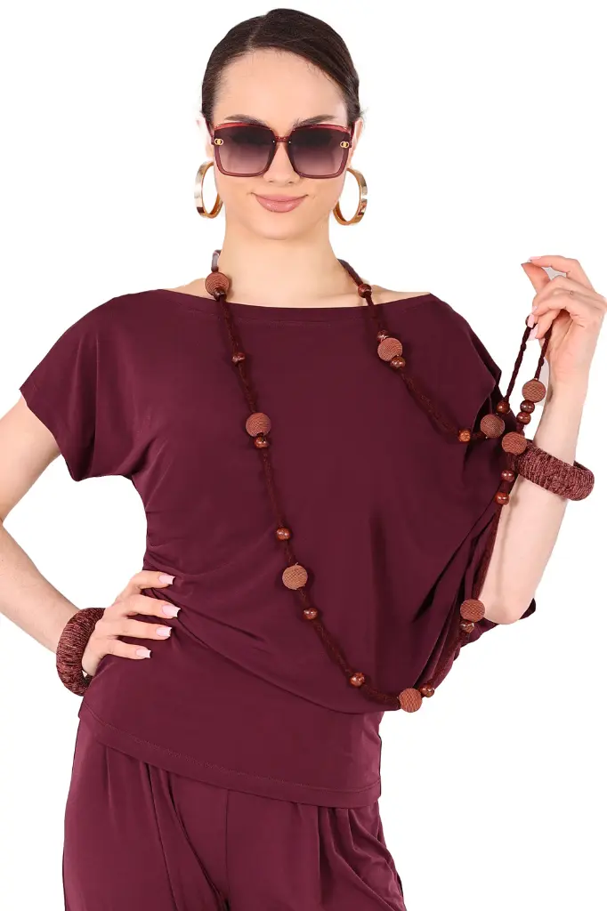 Damen Tanzshirt SARA Burgund – Fashion.webp