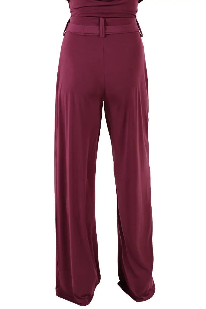 Damen Tanzhose SOPHIE Burgund – Hinten.webp