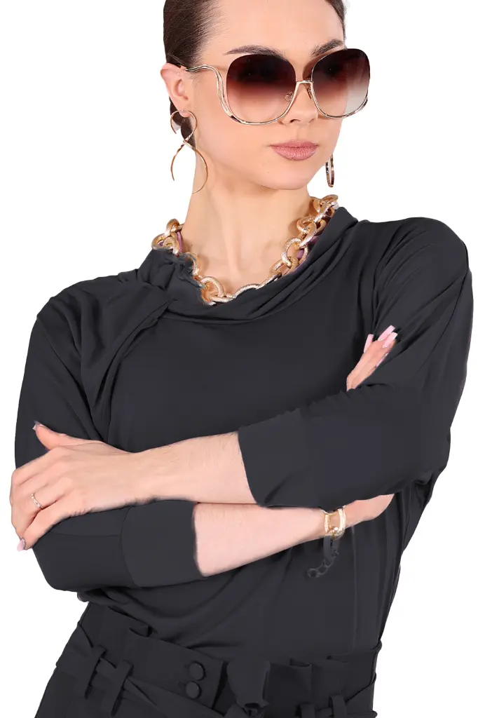 Damen Tanzshirt SANDY Schwarz – Fashion.webp