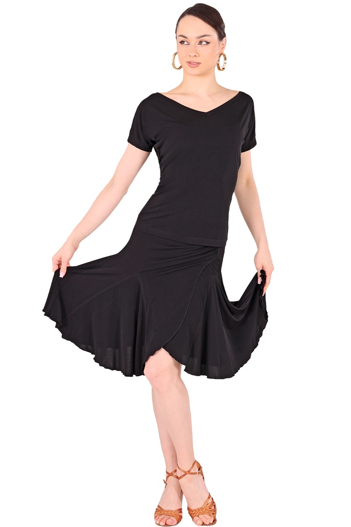 Damen Tanzrock BIBI Schwarz – Gesamt.jpg