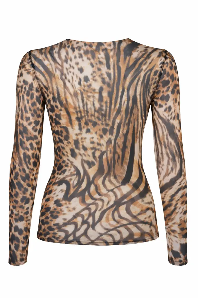 Damen Tanzshirt MELLI animal – Ghost-Back.webp