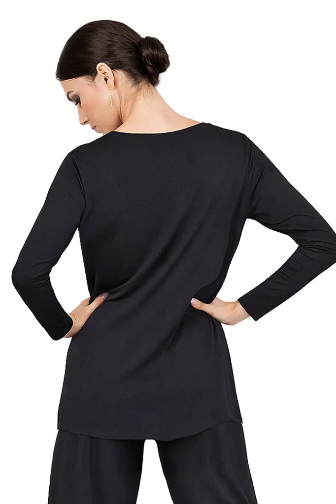 Damen Tanzshirt VERA schwarz – Back.webp