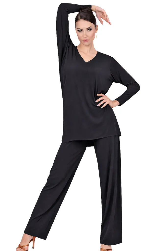 Damen Tanzshirt VERA schwarz – Gesamt.webp