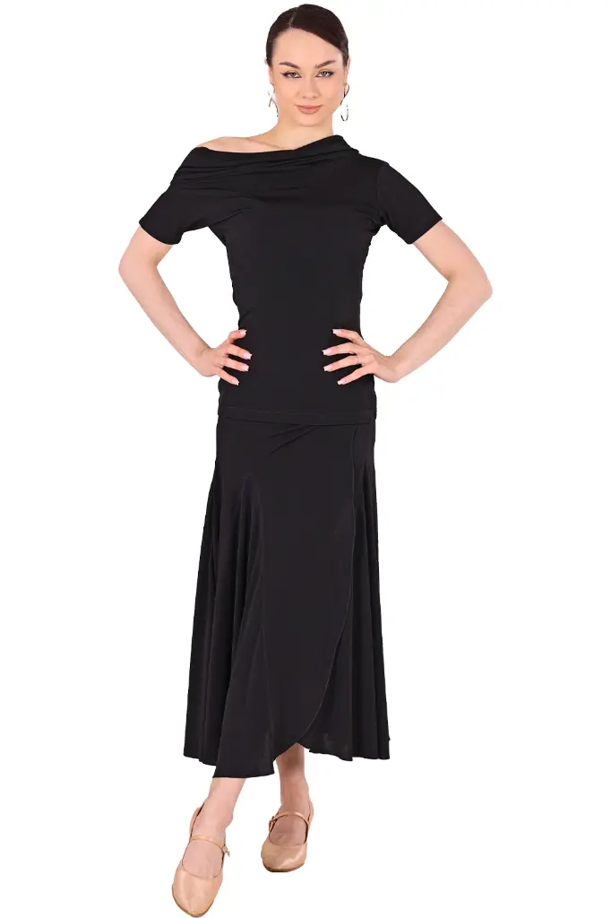 Damen Tanzrock MARY schwarz-Gesamt.webp