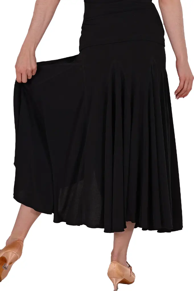 Damen Tanzrock MARY schwarz-Back.webp