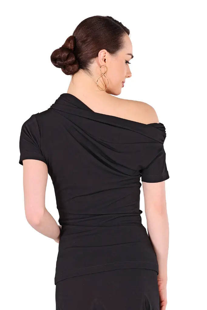 Damen Tanzshirt KATE schwarz-Back.webp