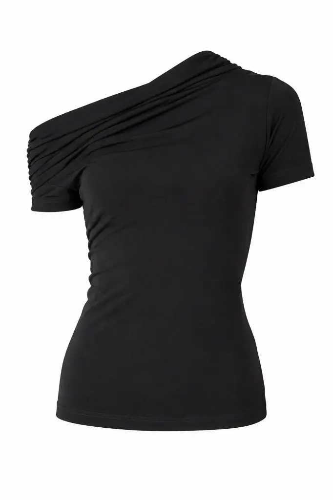 Damen Tanzshirt KATE schwarz-Ghost-Front.webp