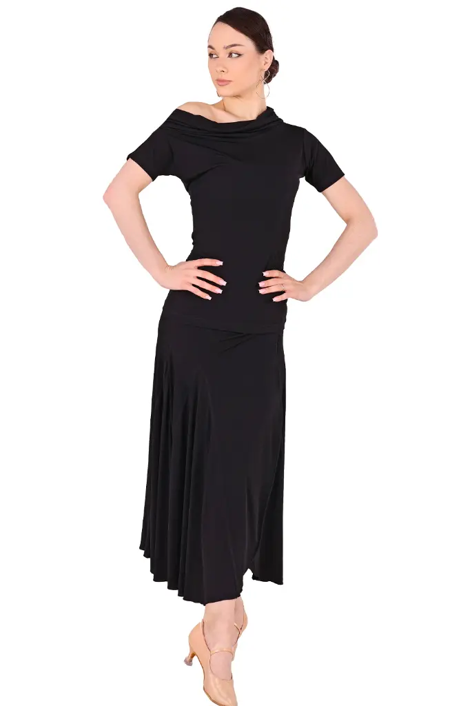 Damen Tanzshirt KATE schwarz-Gesamt.webp
