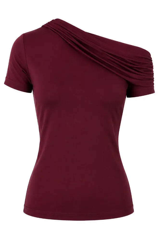 Damen Tanzshirt KATE burgund-Ghost-Front.webp