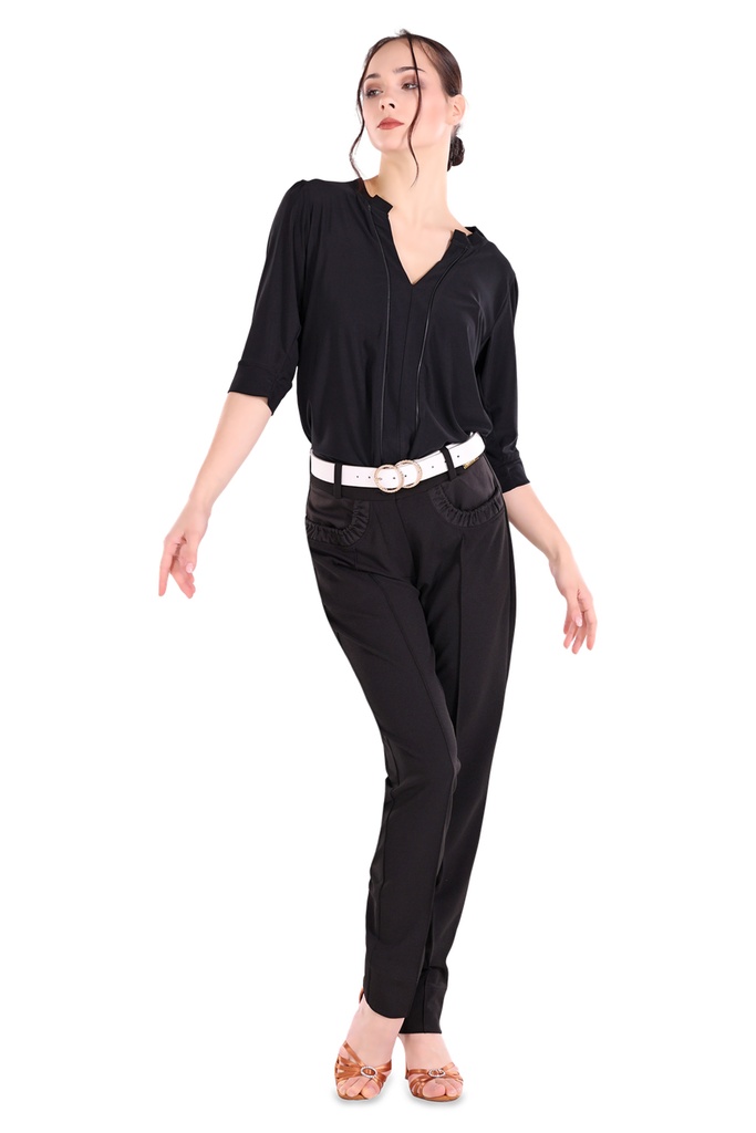 Damen Shirt mit stilvollen Dekorationen "CHRISTA"