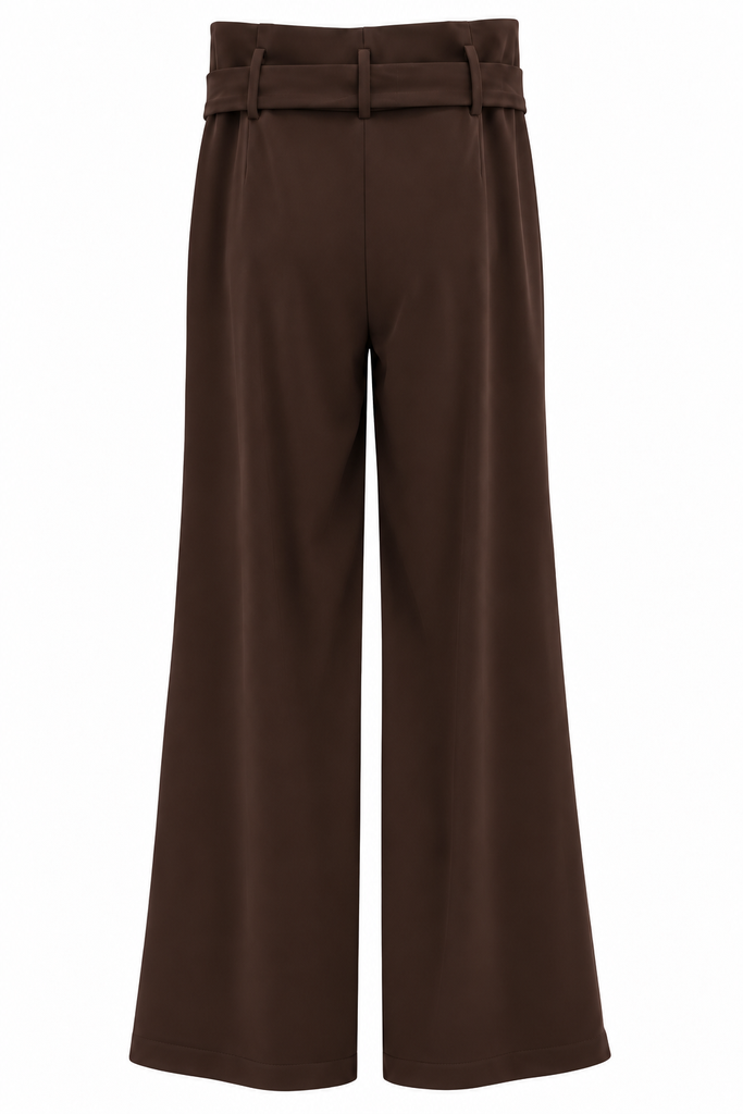 Dunkelbraune Hose in Rückansicht.webp
