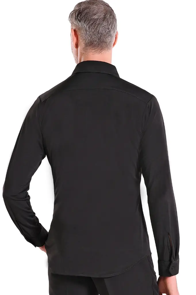 Herren Tanzhemd MARTIN-schwarz-back.webp