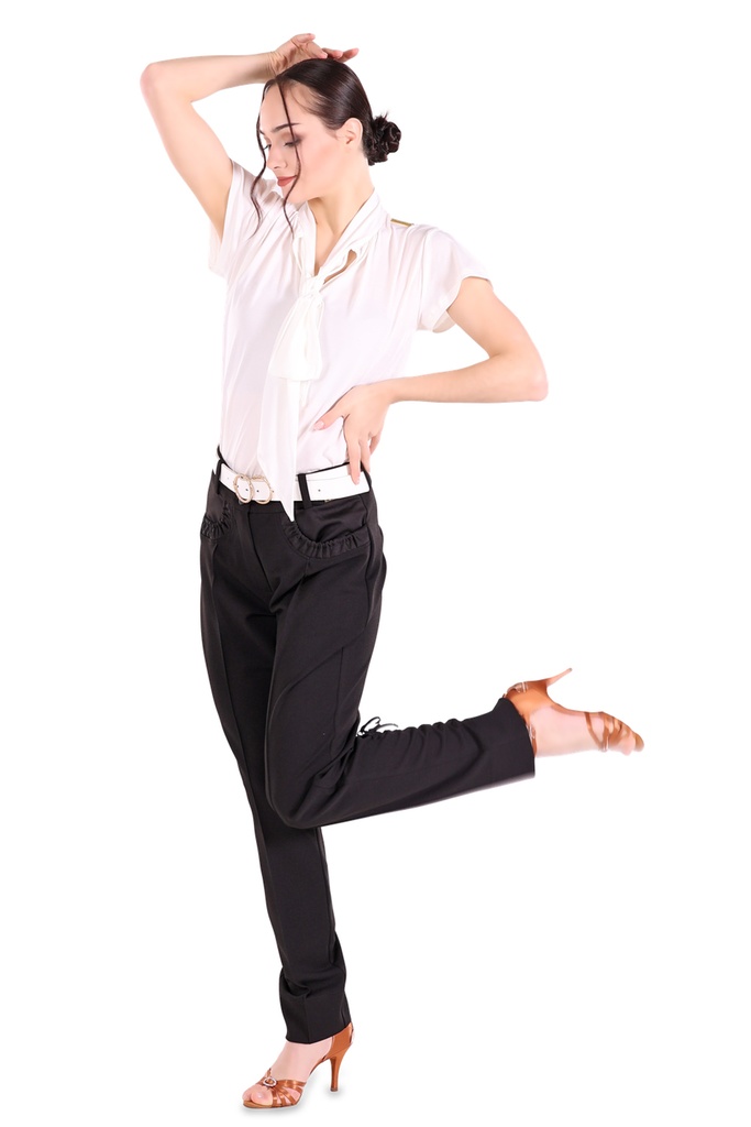 Elegante Damen Lifestylehose zum Raffen "NADINE"
