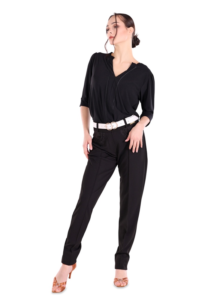 Elegante Damen Lifestylehose zum Raffen "NADINE"