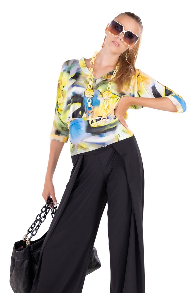 Damen Shirt schmalem Taillenbund "DONATELLA"