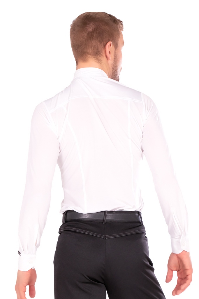 Tanzhemd mit diagonaler Knopfleiste