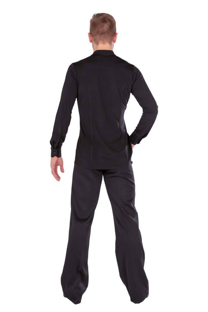 Tanzhemd mit diagonaler Knopfleiste