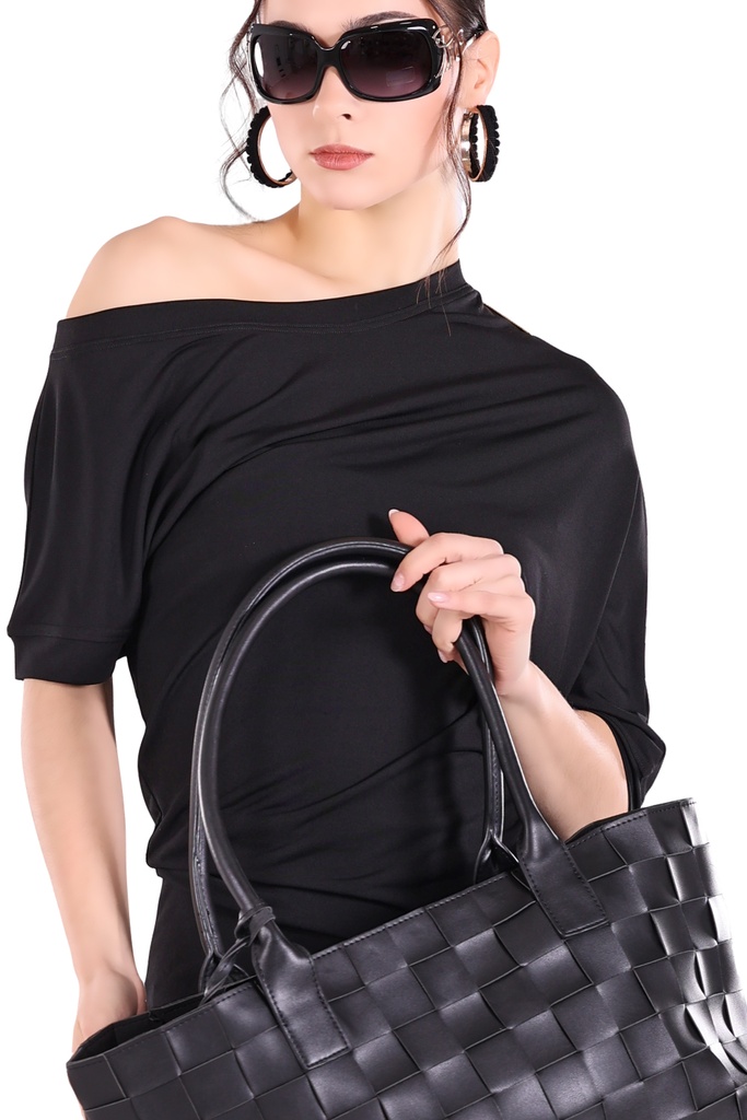 Diagonales Damen Tanzshirt "ANGELINA"