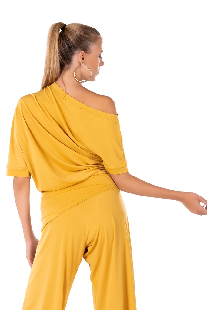 Diagonales Damen Tanzshirt "ANGELINA"