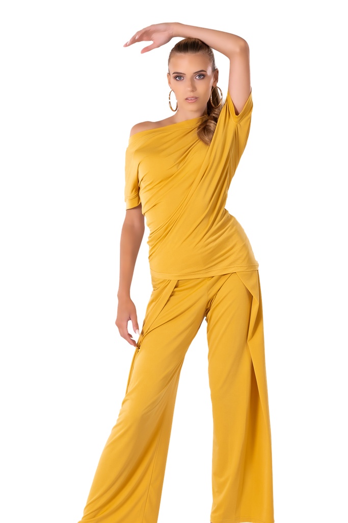 Diagonales Damen Tanzshirt "ANGELINA"