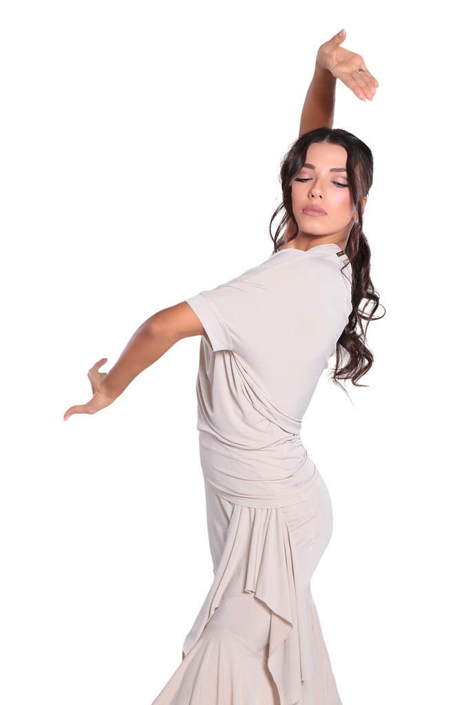 Diagonales Damen Tanzshirt "ANGELINA"