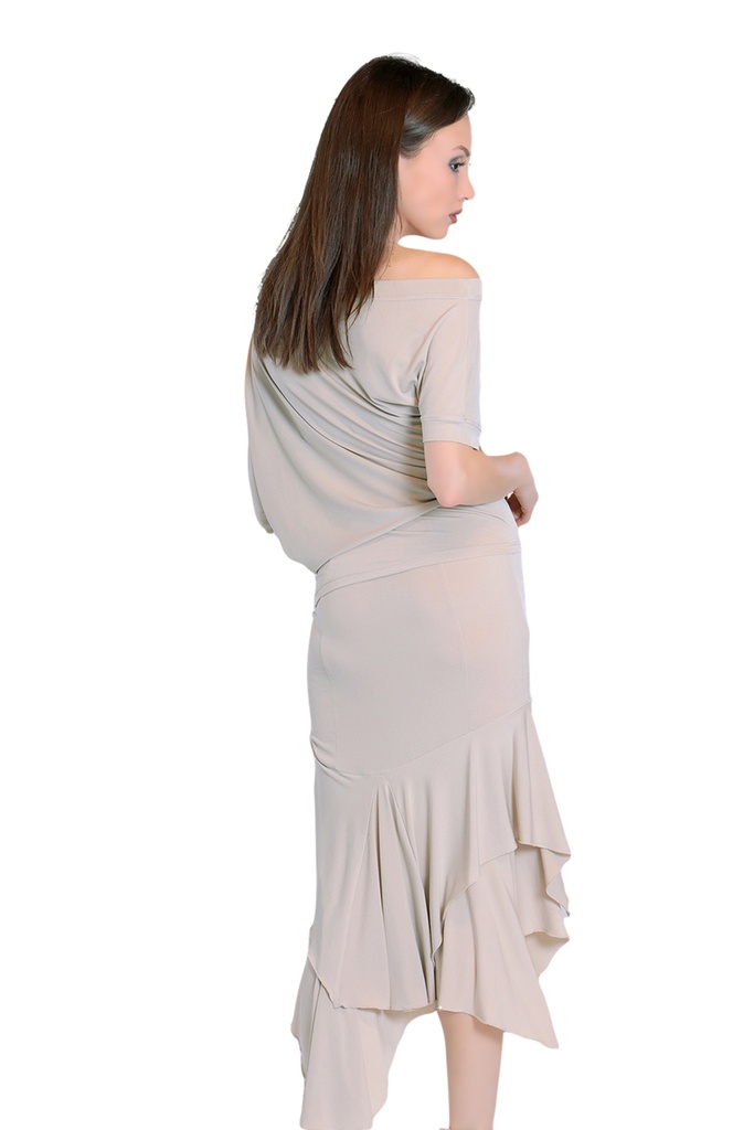 Diagonales Damen Tanzshirt "ANGELINA"