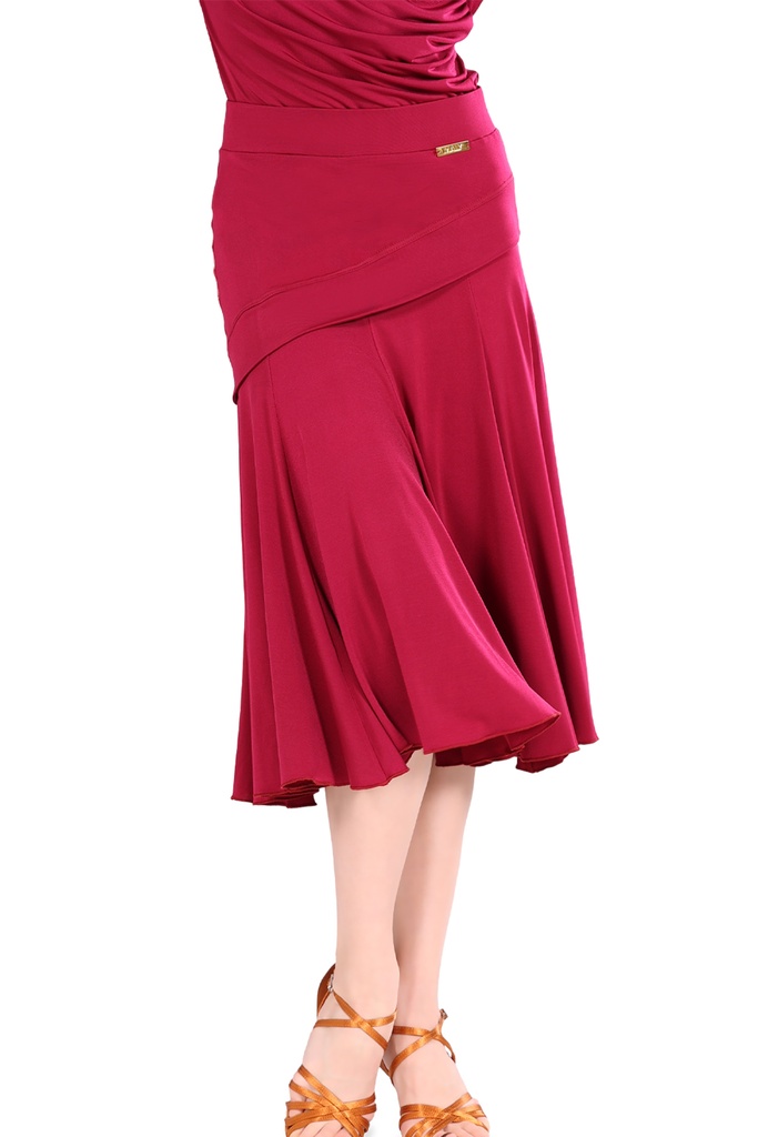 Ladies dance skirt "BELLA" wine
