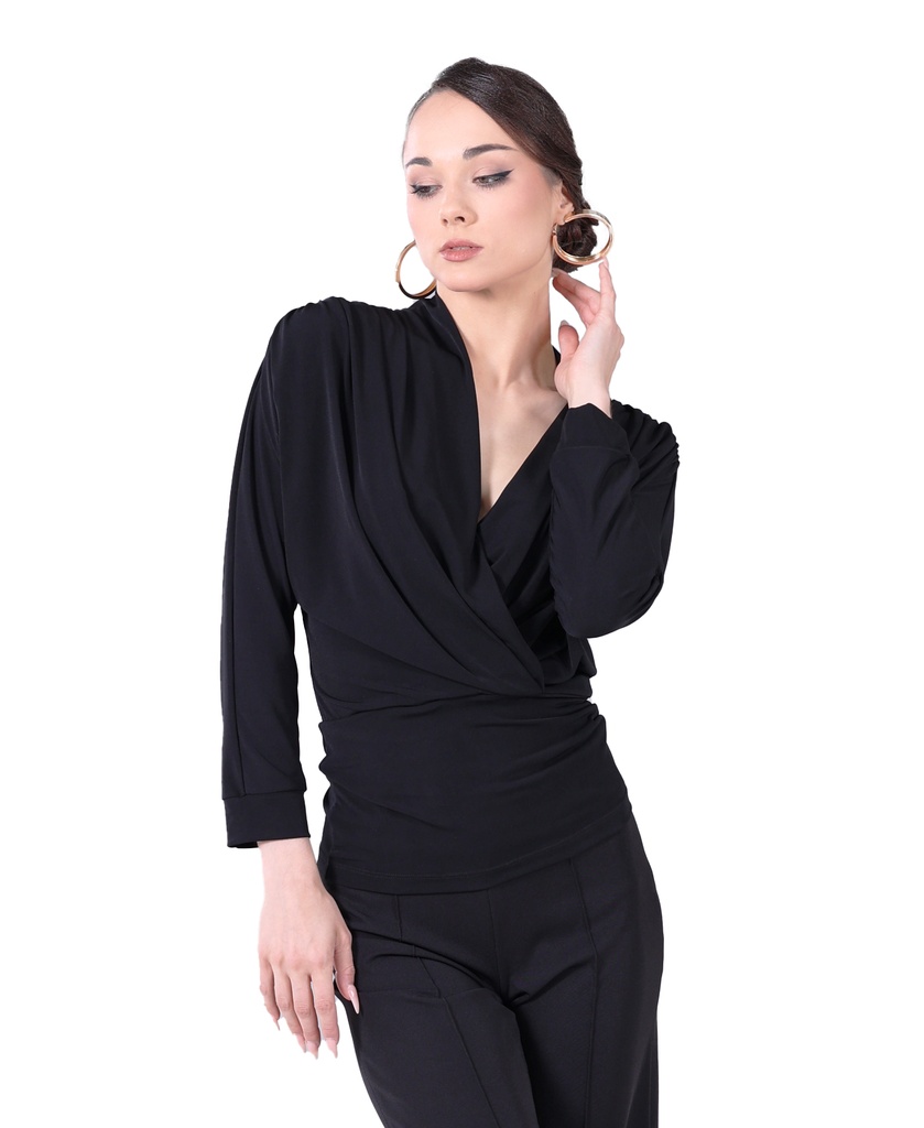 Damen Tanzshirt "VANESSA" schwarz