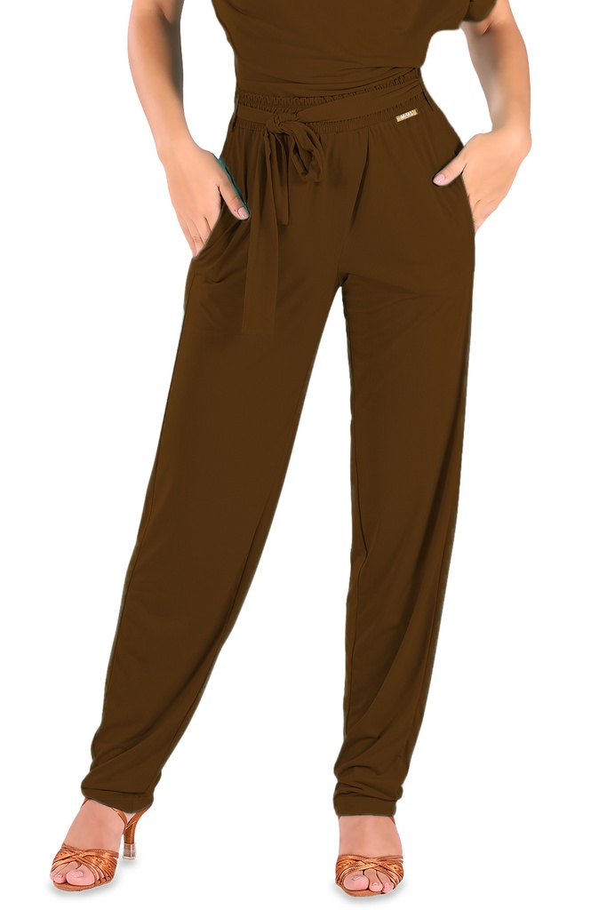 Ladies dance trouser "DARIA" tabacco