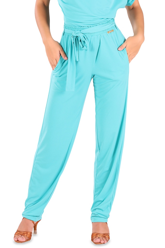 Ladies dance trouser slim "DARIA" lagune
