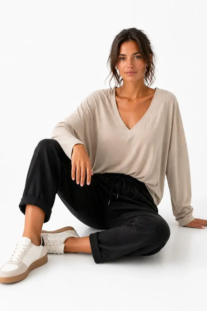 Damen Tanzshirt langer Arm