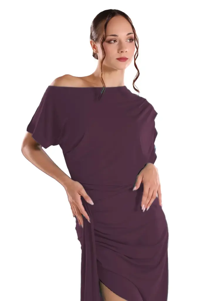 Damen Tanzshirt "SARA" burgund