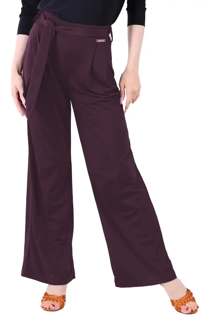 Ladies dance trousers wide "SOPHIE" burgund