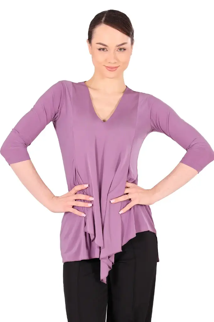 Ladies dance shirt "BRENDA" lavender