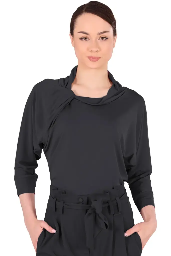 Ladies dance shirt "SANDY" black