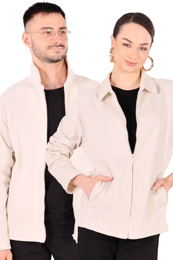 Trainingsjacke ZIP creme