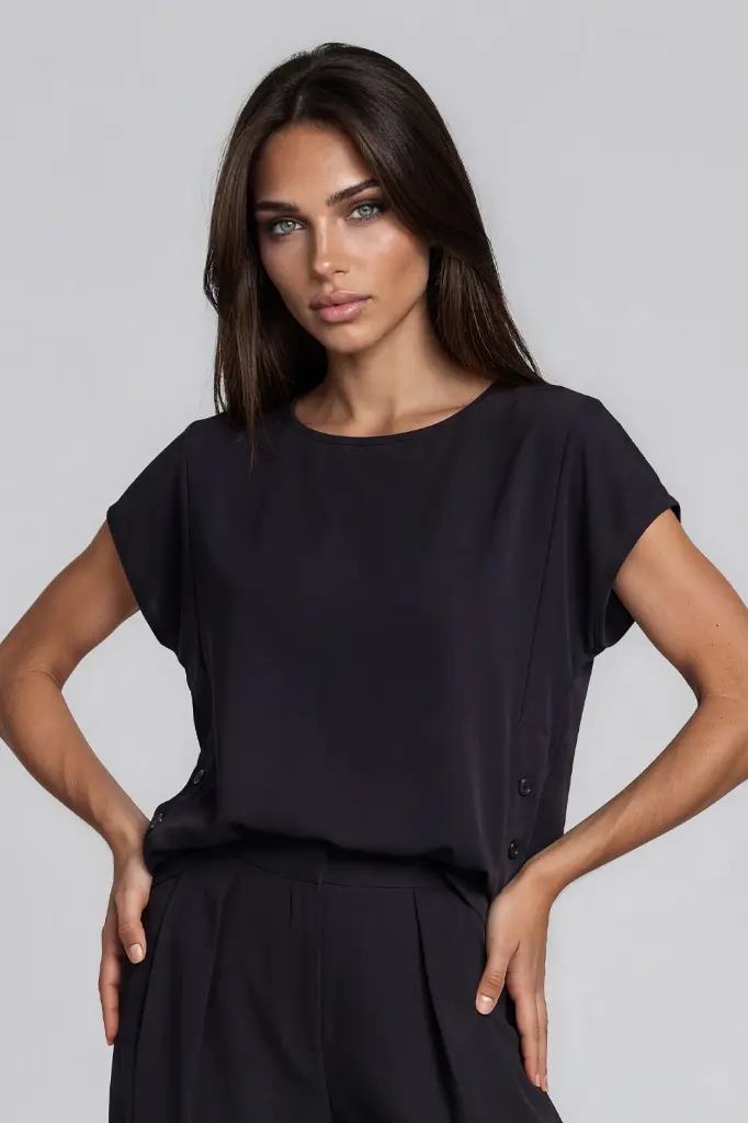 Damen Shirt mit Doppelschlitz