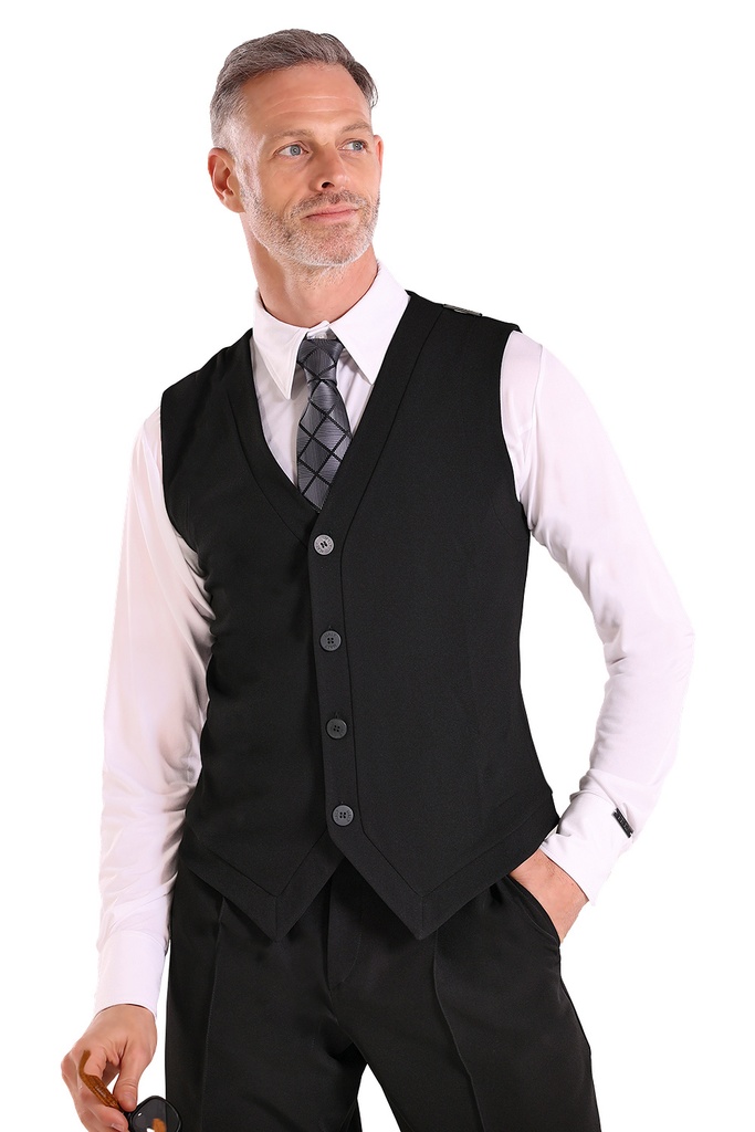 Men's dance vest "GIACOMO" black