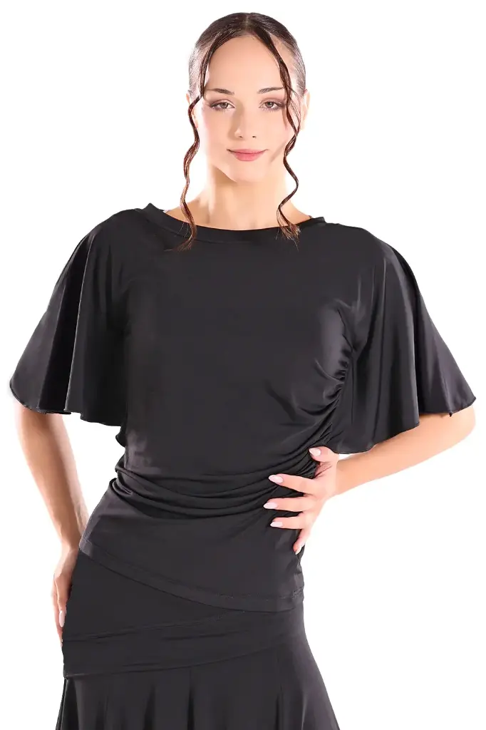 Damen Tanzshirt "ANABELLA" schwarz