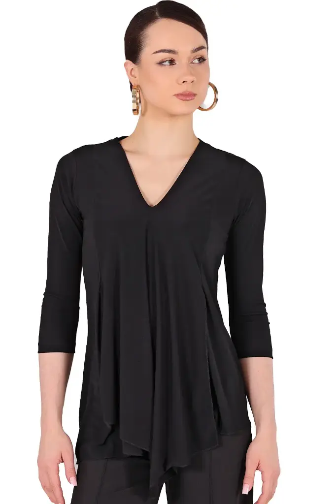 Ladies dance shirt "BRENDA" black
