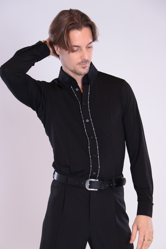 Button-down men's dance shirt "LUCA"