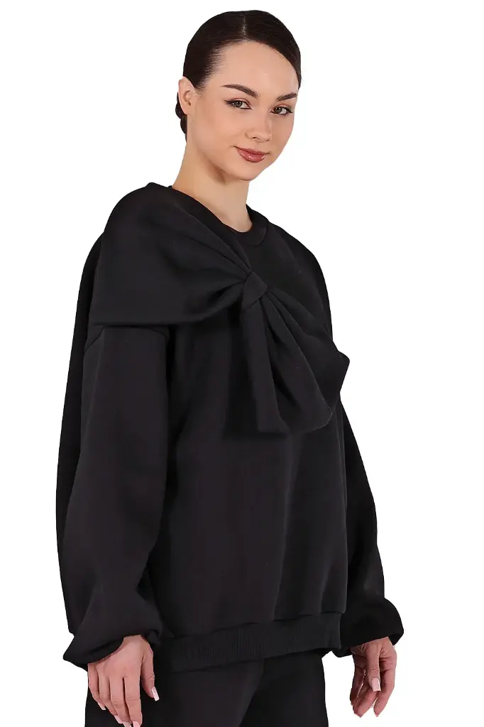 [PM261101SC-7900] Sweatshirt mit Schleifendetail